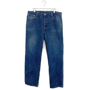 Vintage Levi’s 501 Button Fly Straight Leg Rigid Cotton Jeans Size 42 80s USA